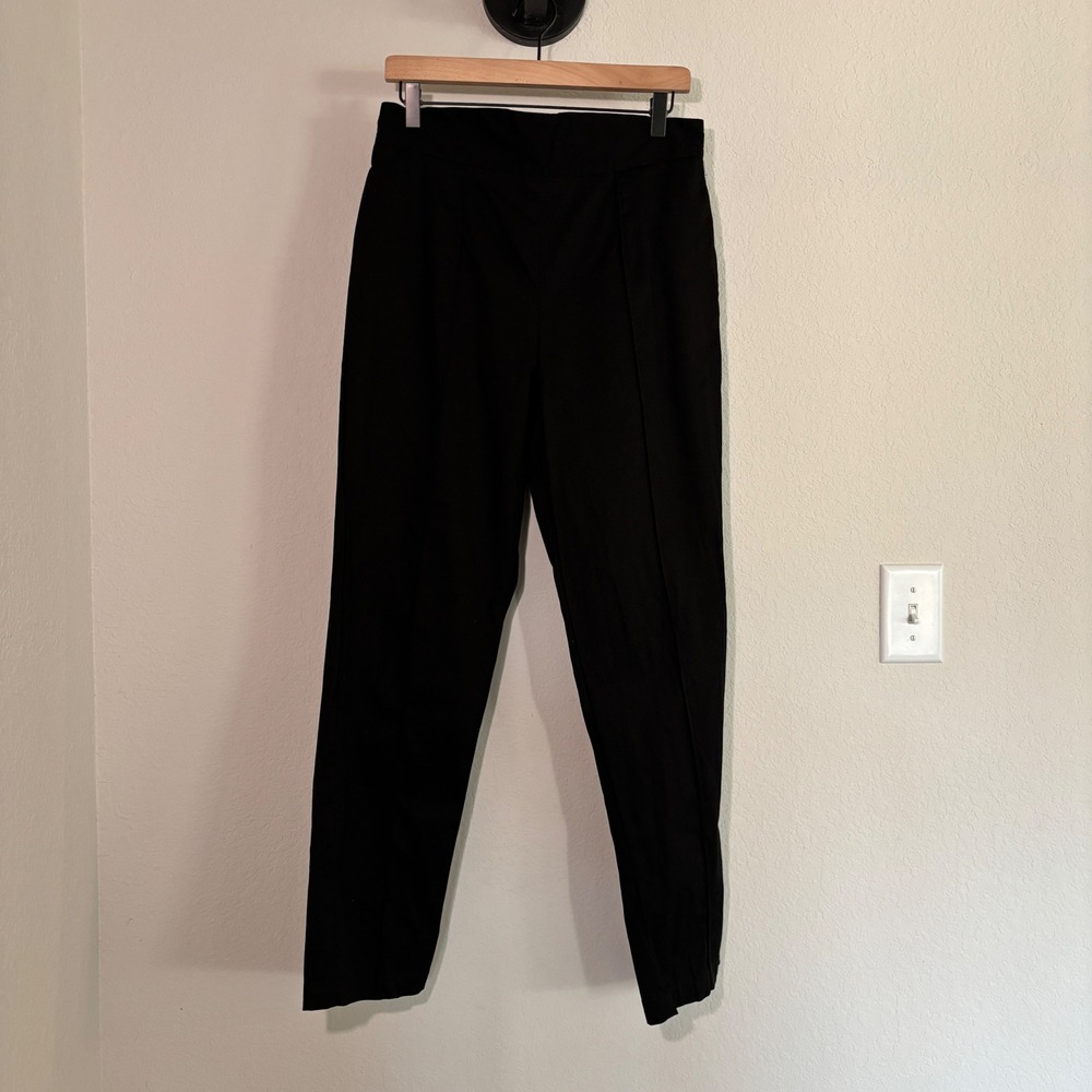 Laura Byrnes California Pants Cigarette XL Cotton Spandex Black Pinup Retro